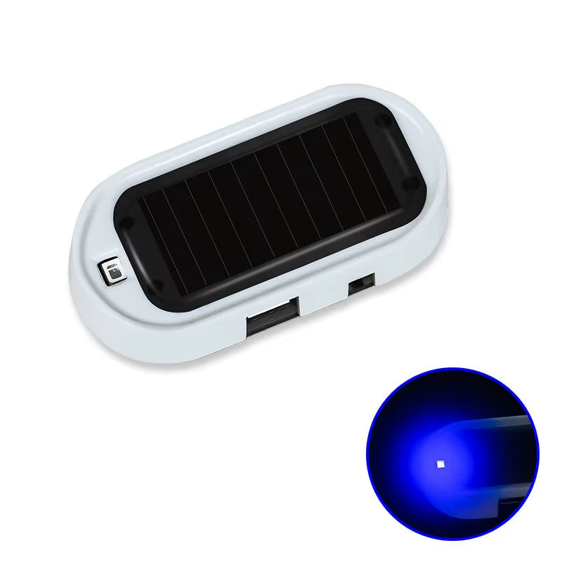 Strobe Signal Security System Universal Flash Warning LED Light Alarm Lamp Car Solar Power Simulation Fake Anti-Theft Caution